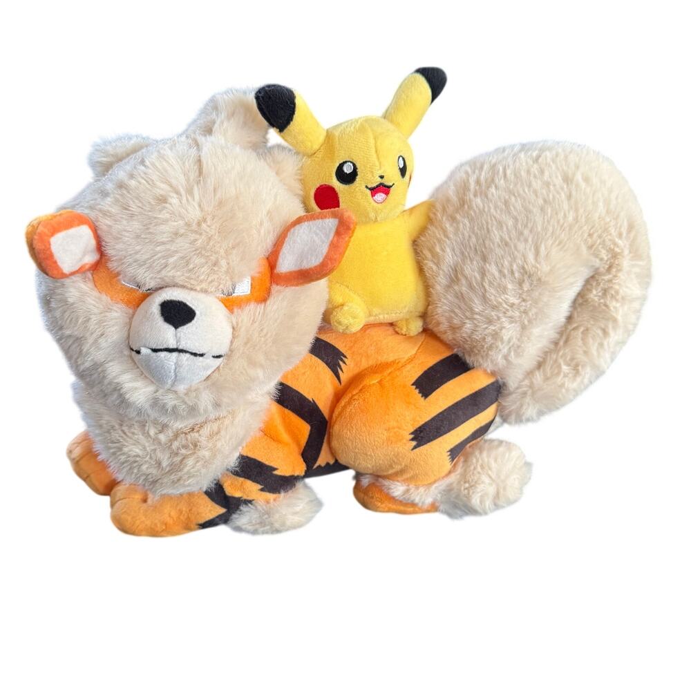 Pokémon Center Okinawa 1st Anniversary Limited Arcanine & Pikachu Plush Japan